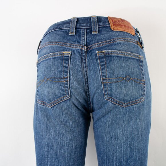 Lucky Brand Jeans Retro Rider Bootcut 0 (25 X 30) Women's Denim Jeans Zip Fly - Picture 2 of 9